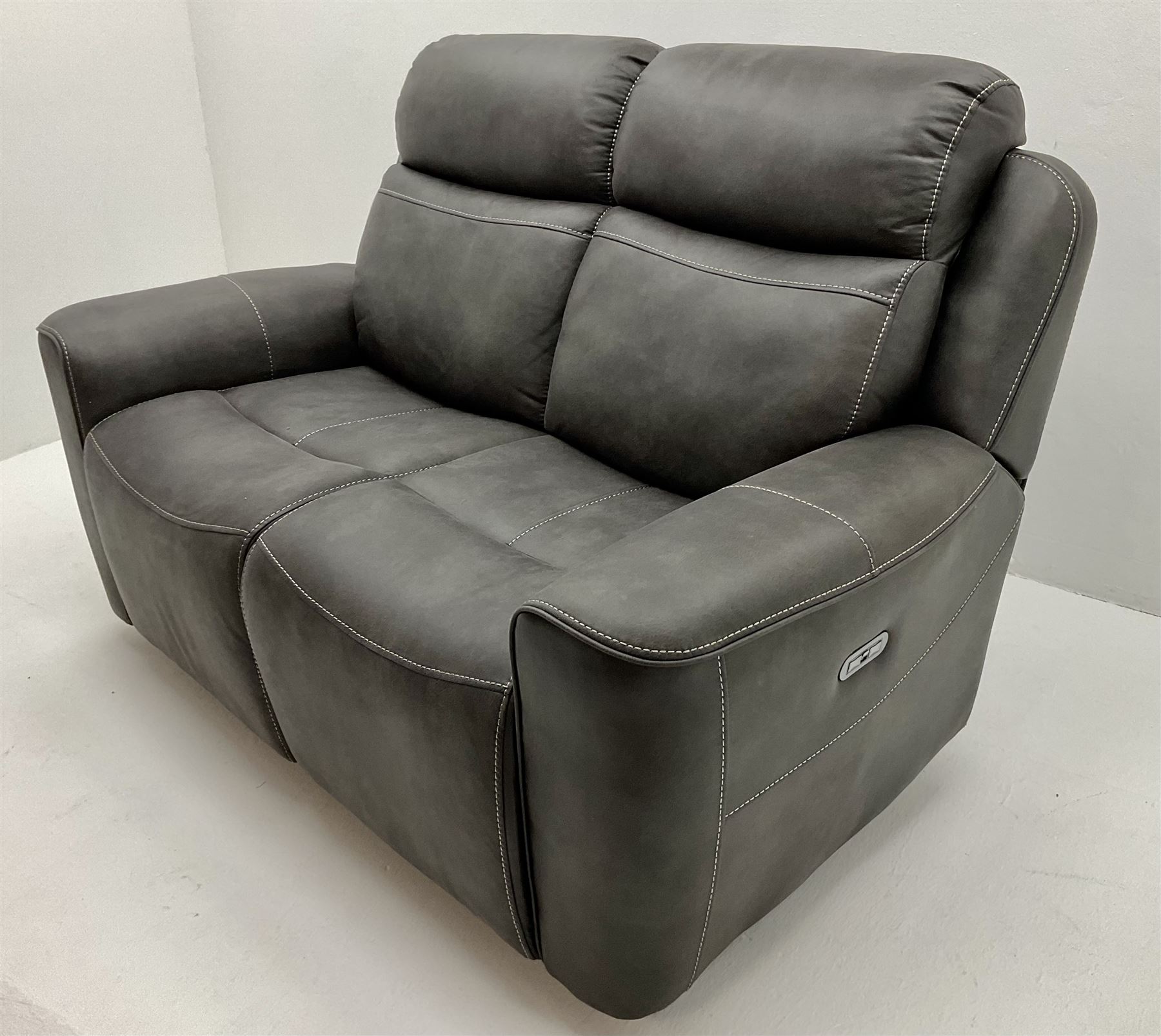 Pair of two seat electric reclining sofas - Image 6 of 6