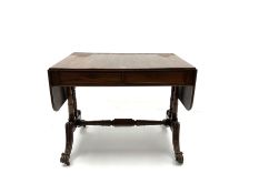 Early 19th century mahogany sofa table