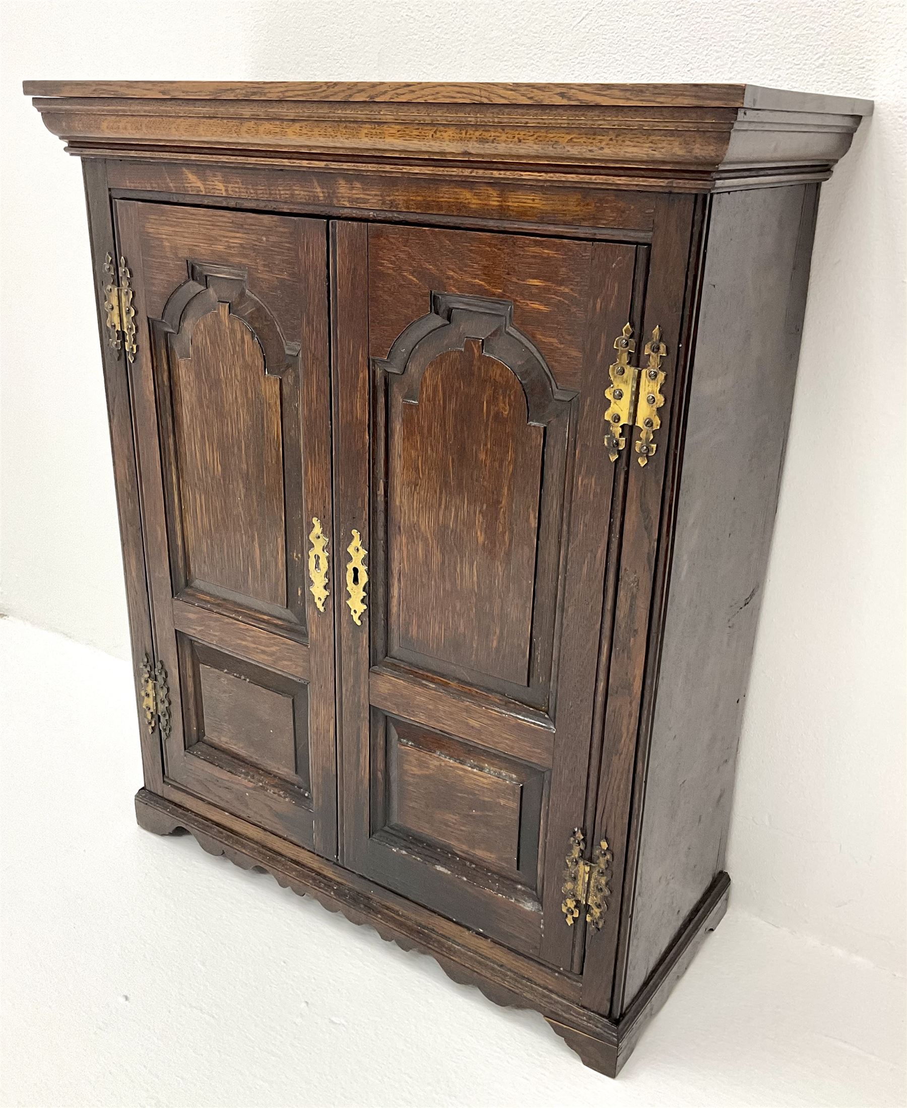 20th century oak spice cupboard - Image 4 of 4