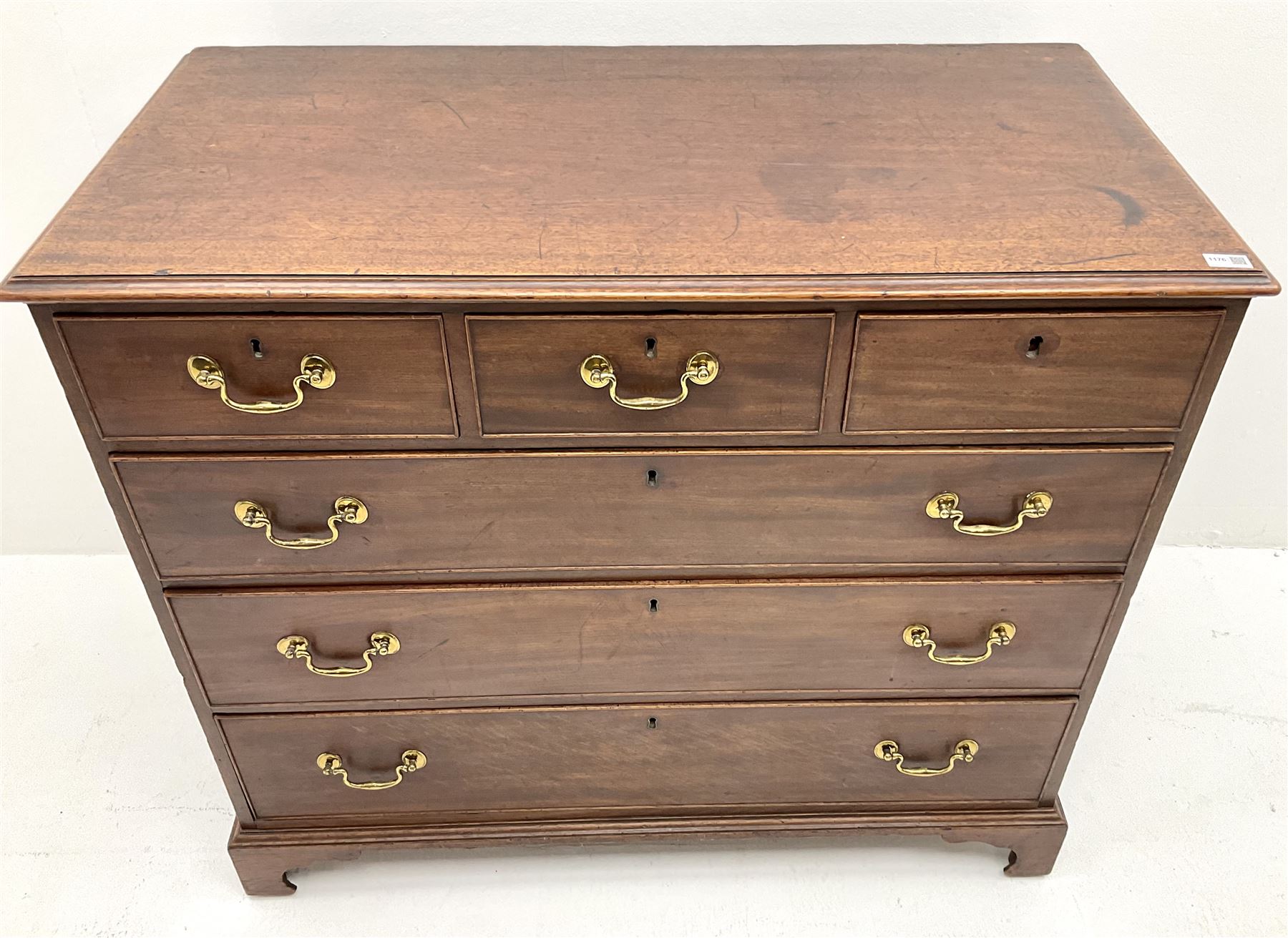 19th century mahogany chest - Image 3 of 5