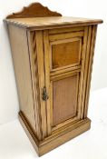 Edwardian ash bedside cabinet