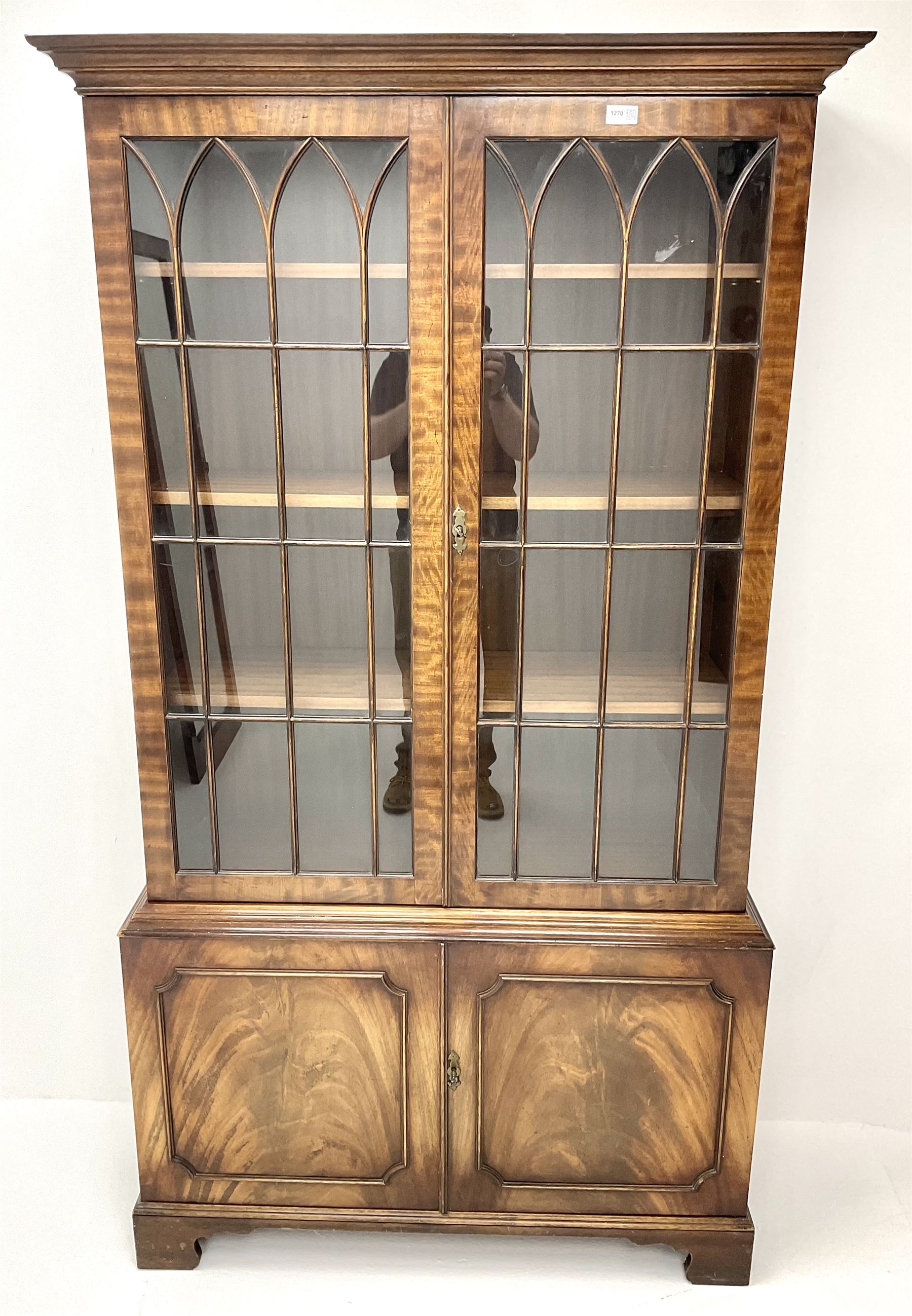 20th century mahogany bookcase - Image 2 of 3