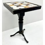 Square tile top table
