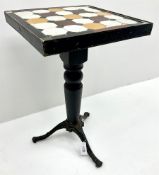 Square tile top table