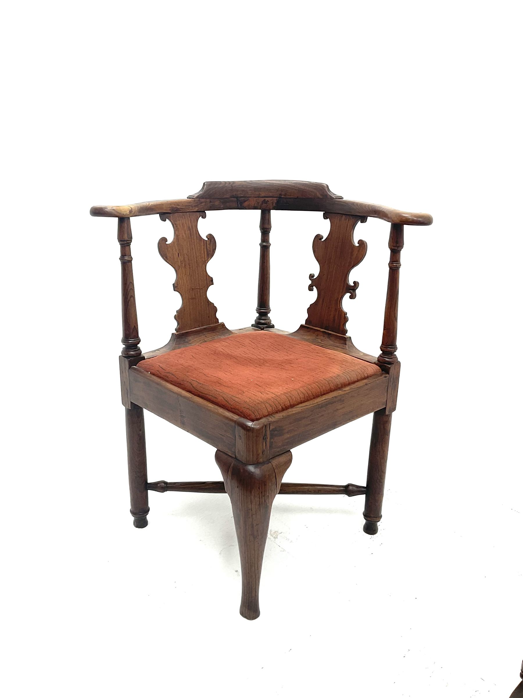 Elm 19th Century corner chair