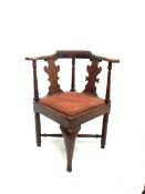 Elm 19th Century corner chair