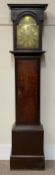 Late 18th century oak longcase clock