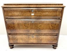 19th century Continental walnut chest