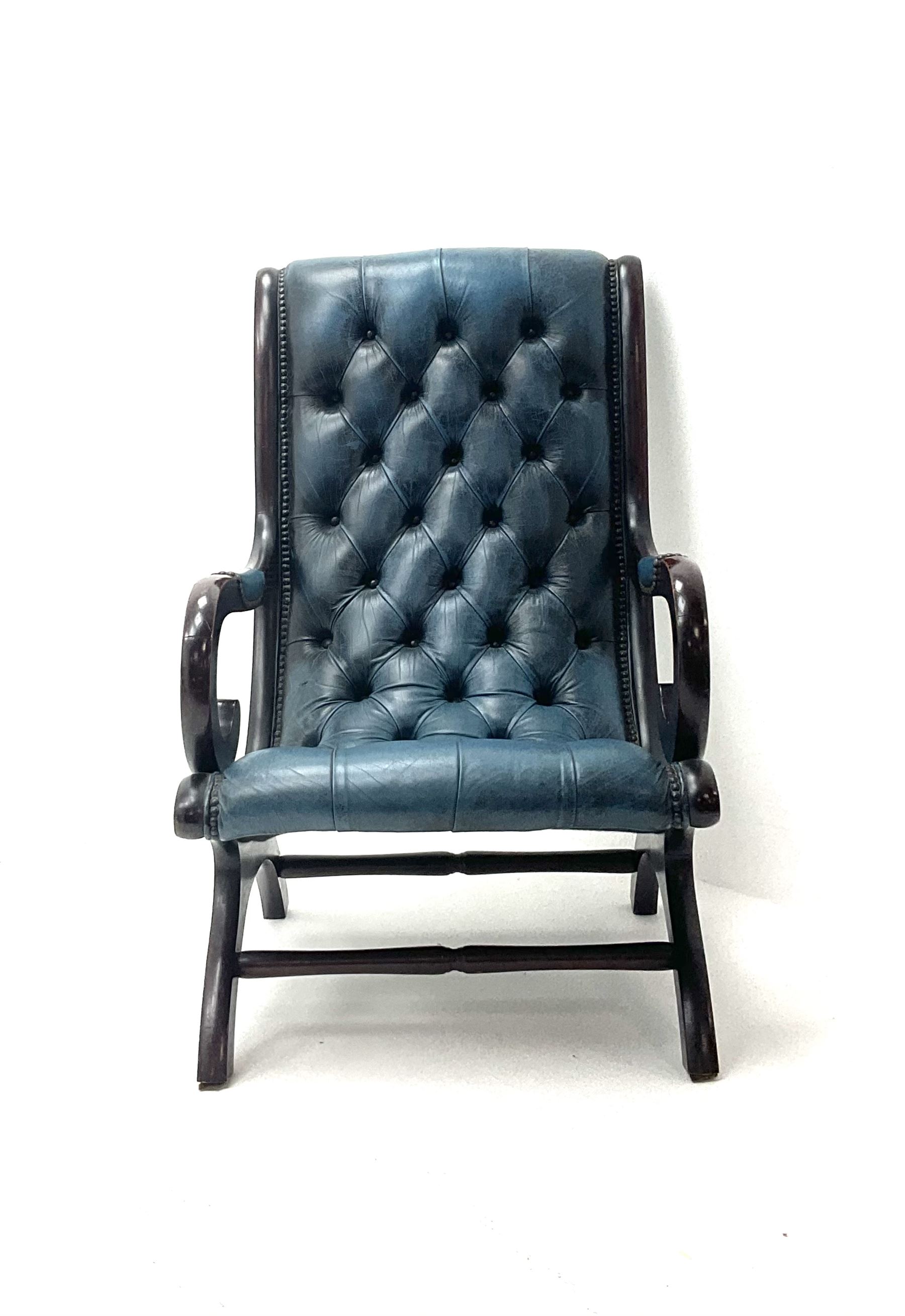 Deep buttoned Library Chair