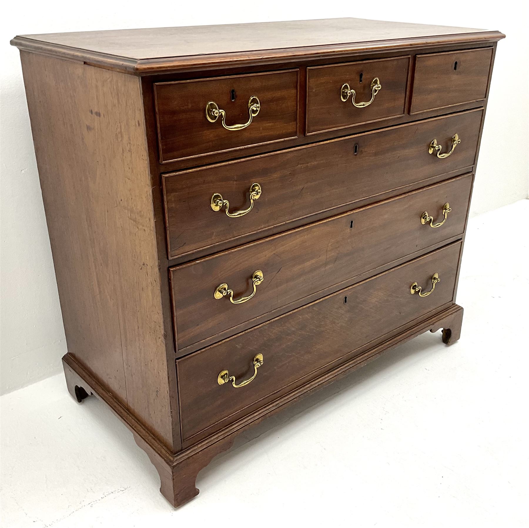 19th century mahogany chest - Image 2 of 5