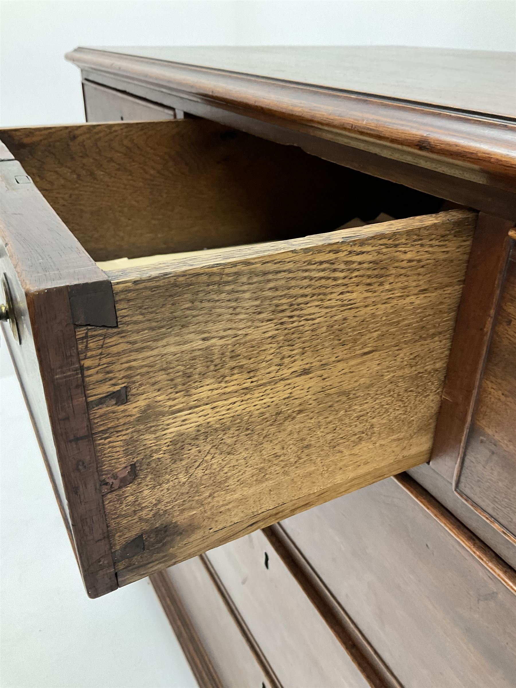 19th century mahogany chest - Image 4 of 5