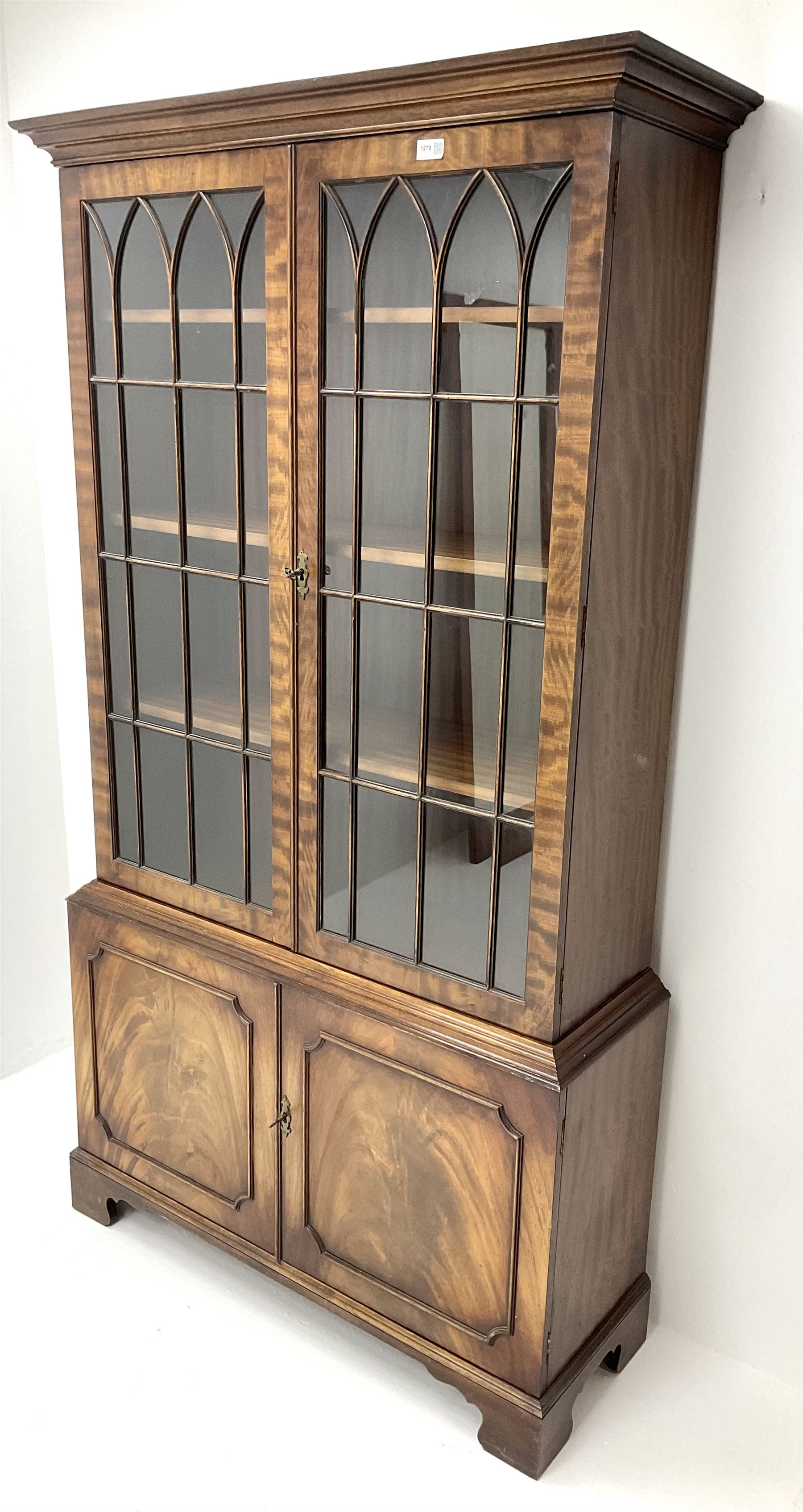 20th century mahogany bookcase