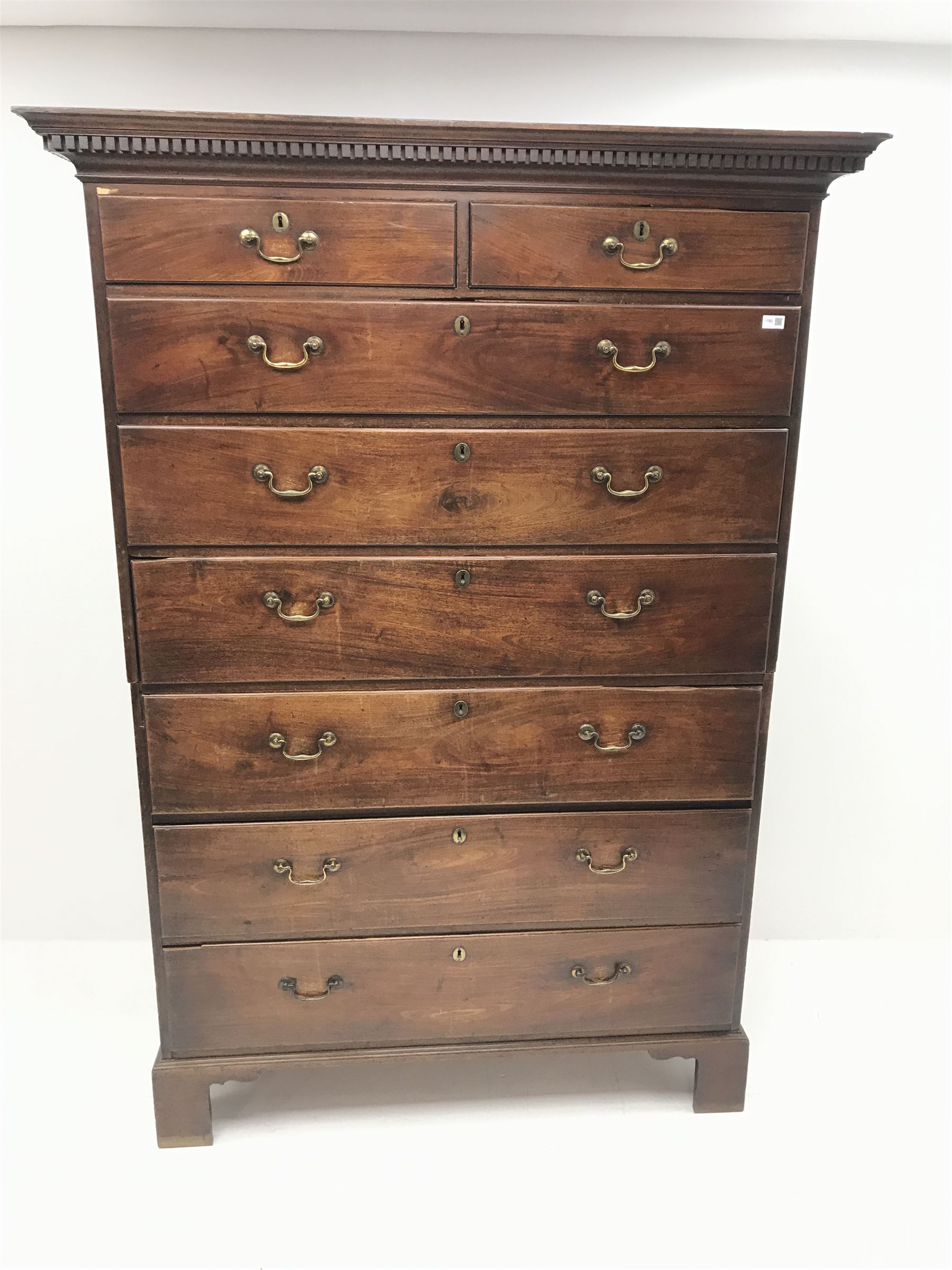 Early 19th century mahogany chest on chest - Image 2 of 6