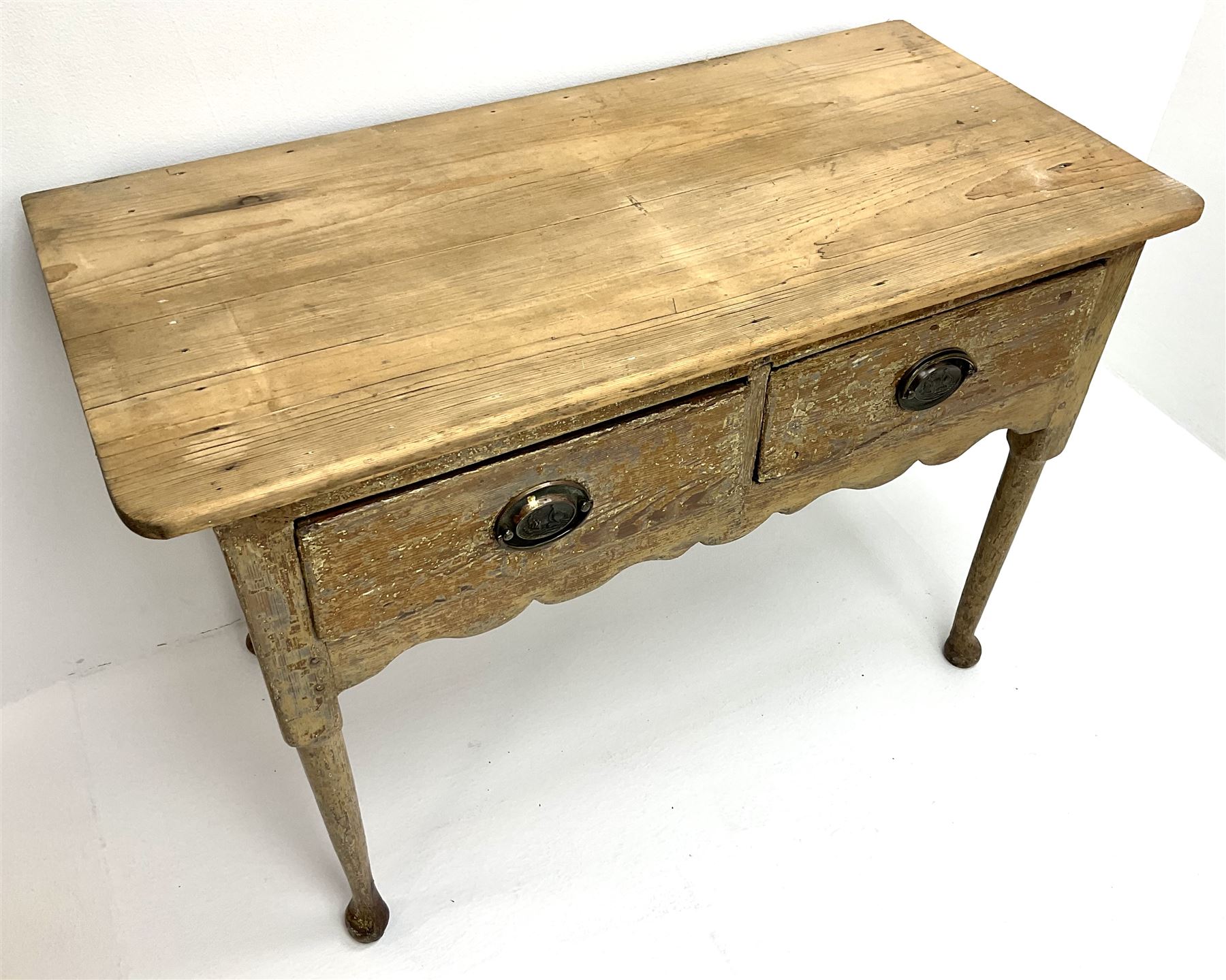 19th century pine side table - Image 2 of 3