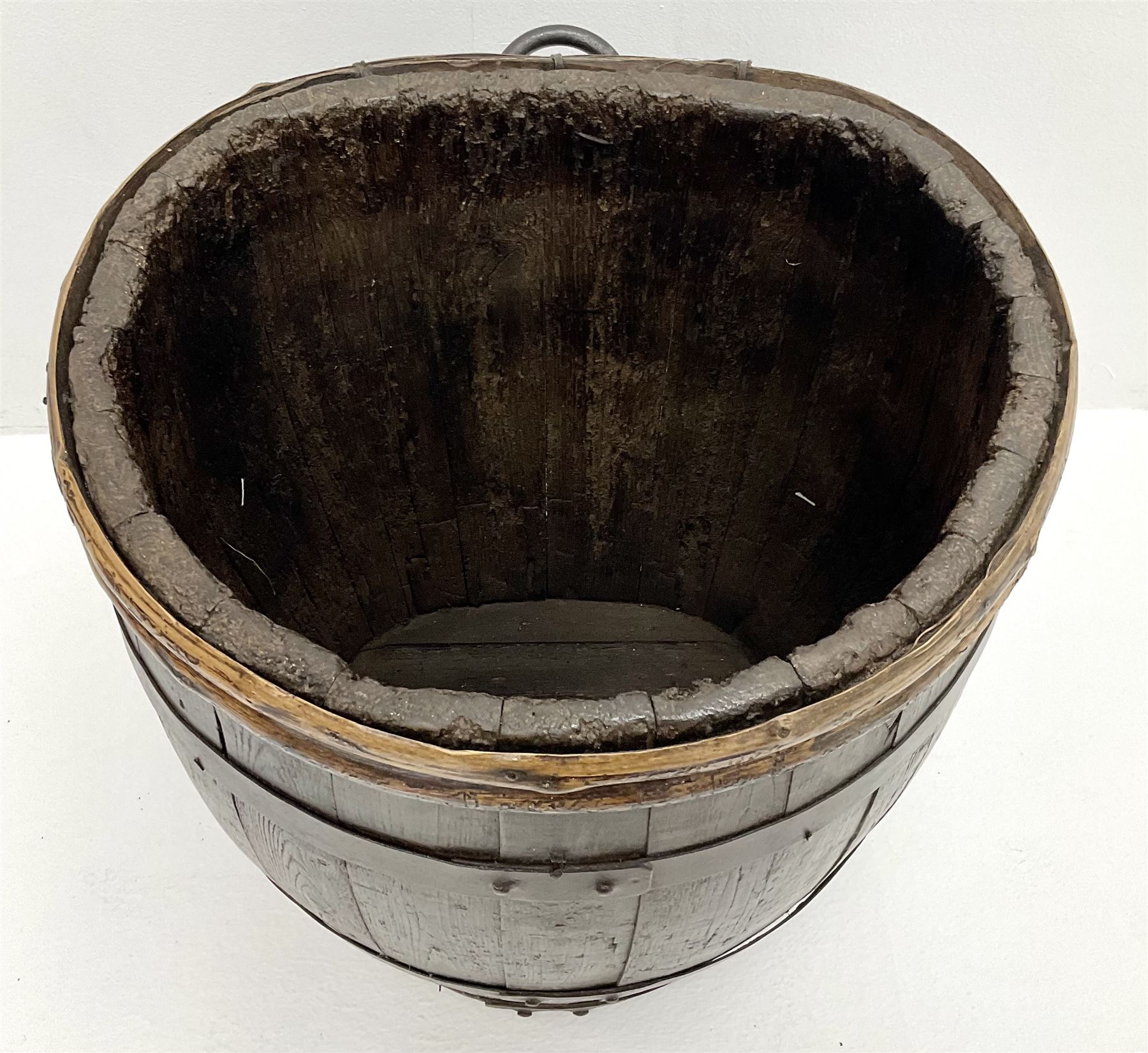 19th century coopered barrel - Image 2 of 3