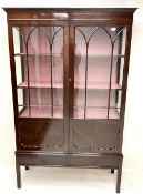 Early 20th century mahogany display cabinet