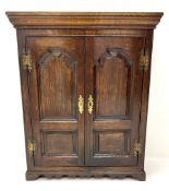 20th century oak spice cupboard