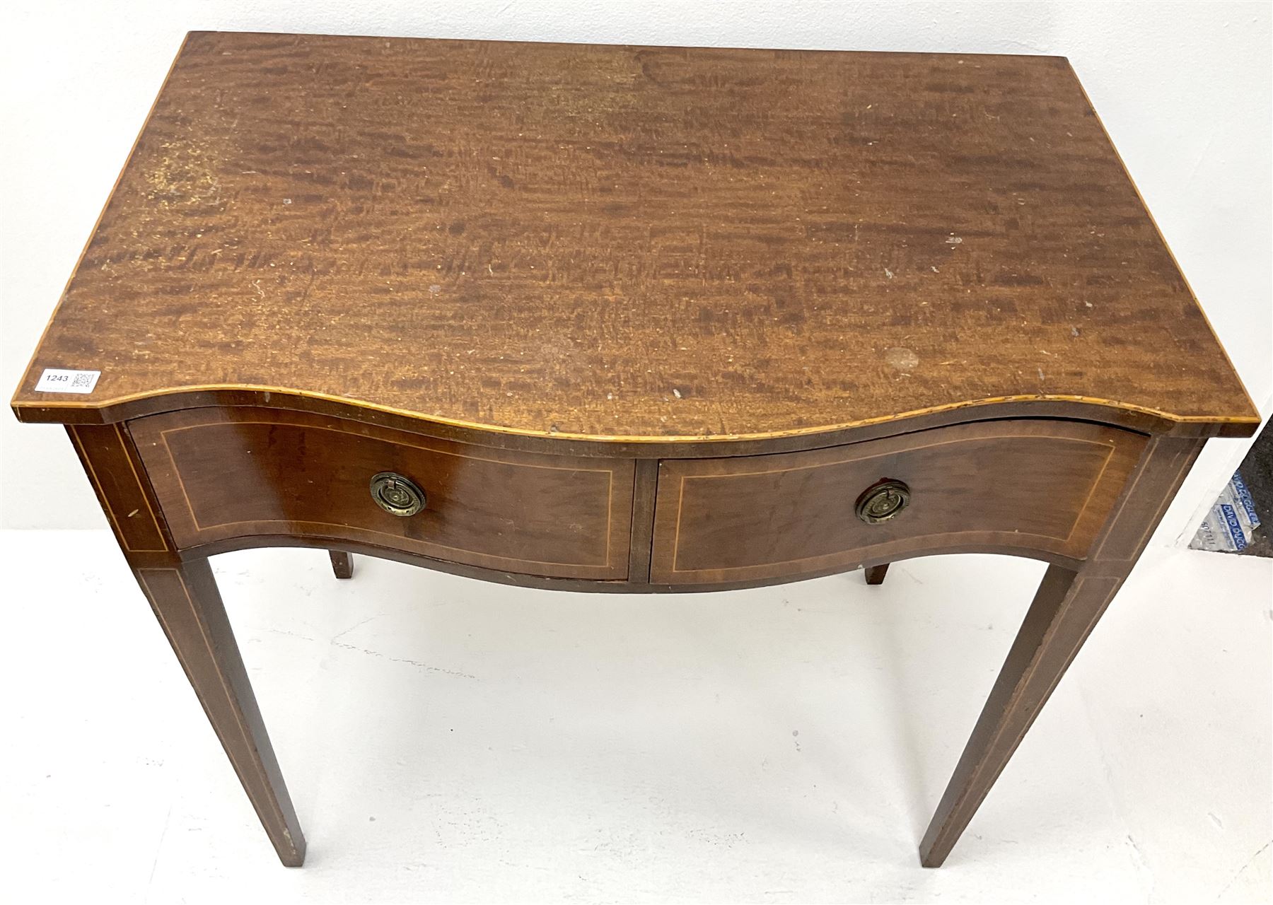 Georgian style inlaid mahogany side table - Image 4 of 4