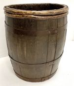 19th century coopered barrel