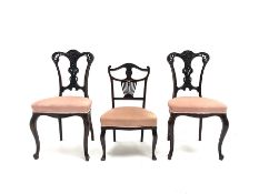 Two late Victorian mahogany chairs