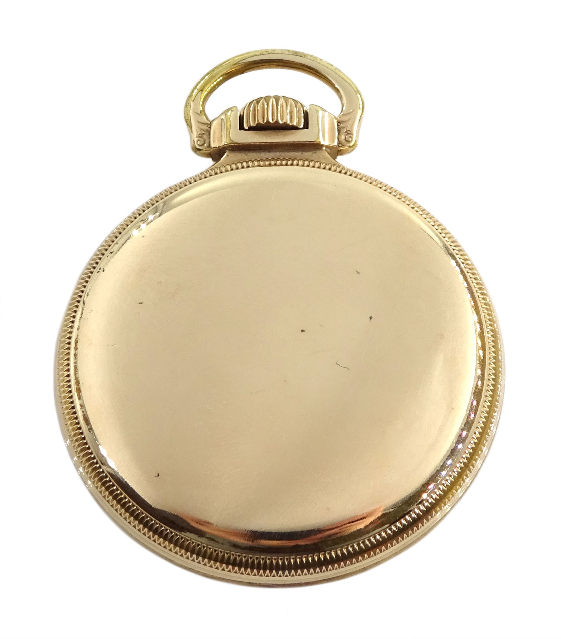 Elgin watch Co gold-plated open face B.W. Raymond 'up & down' keyless 21 jewels - Image 2 of 4