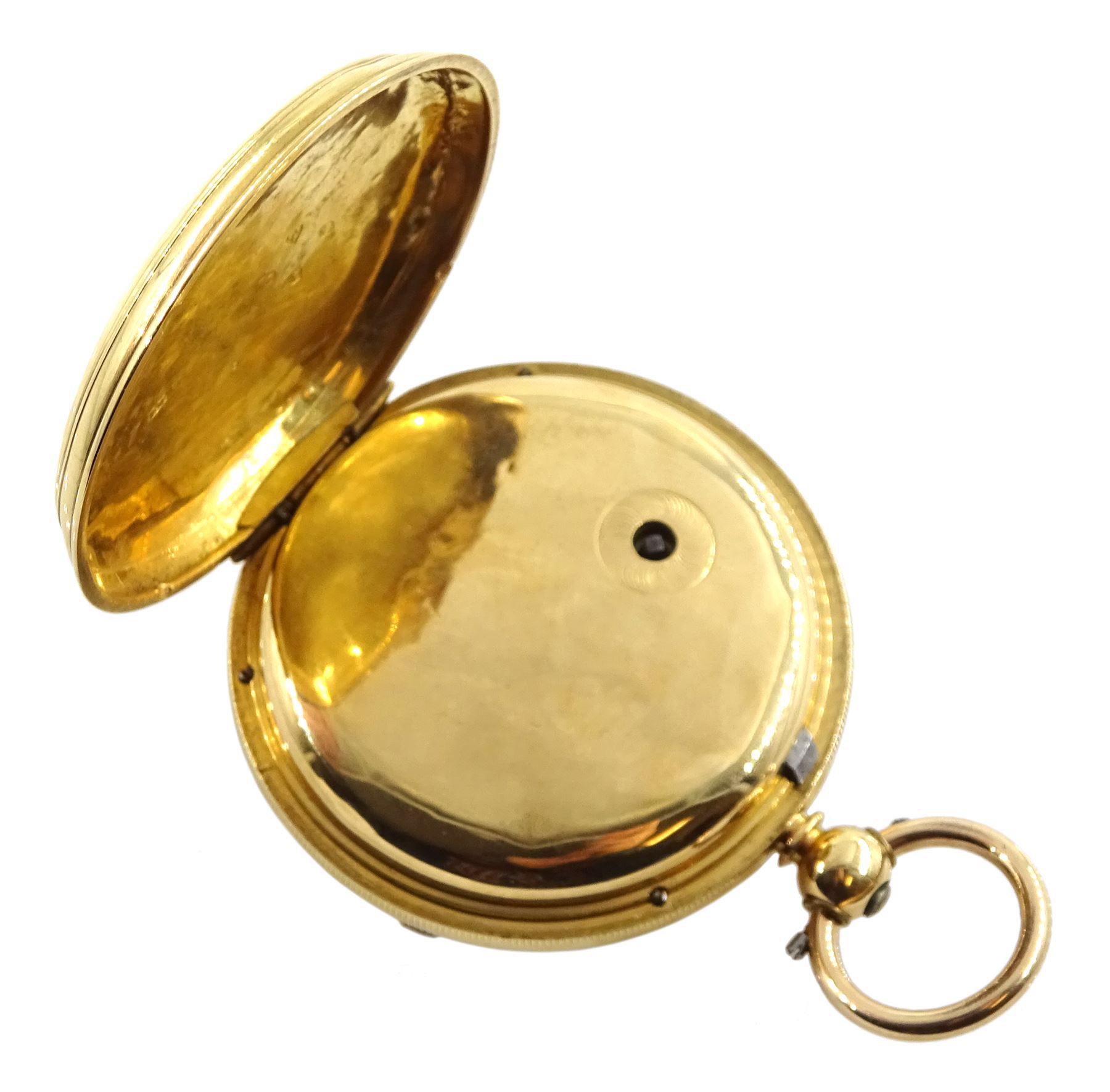 Victorian 18ct gold open face English lever fusee pocket watch by John George Forrest, London & Aber - Image 6 of 6