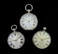 Victorian silver open face English lever fusee pocket watch by Thomas Russel & Son, Liverpool, No. 6