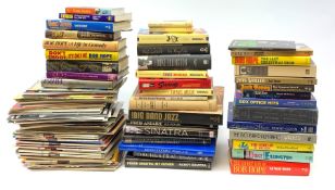 Various books relating to Jazz and entertainment comprising Nat King Cole by Daniel Mark Epstein