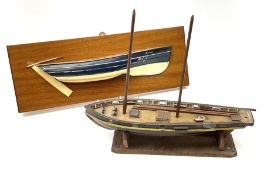 Half Block model of the Whitby Coble 'Elsinore' W.Y.7