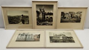 Photographs - Collection of framed 1960s American monochrome photographs of Mark Twain Steamboat