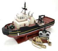 24-Volt radio controlled model of the American tug boat 'Jo-Jo' with full range of deck fittings