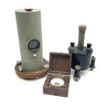 Two mirror galvanometers - one marked Sullivan Galvanometer serial no.1483/1950 of green crackled cy