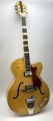 Hofner President semi-acoustic guitar with pearline mounts L104cm