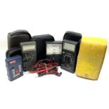 Testing equipment - Fluke 75 multimeter; JSD Testphone SA9083 testmeter; Caltek CM3230 Digital Multi