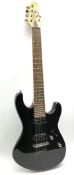 Dean seven-string electric guitar with gold flecked black body no.E913422 L97cm