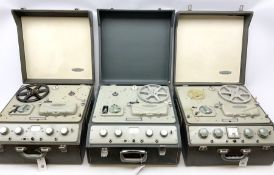 Three Ferrograph Recorder Co Ltd reel to reel recorders