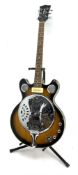 Tanglewood TBS800 'Blue Sound' electric resonator guitar H106cm; in carrying case; with stand and or