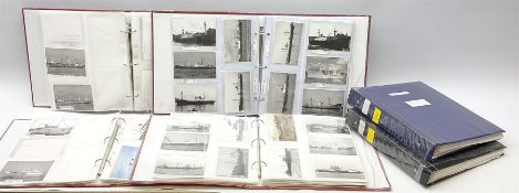 Over eleven hundred and fifty annotated photographs of worldwide shipping including merchant ships