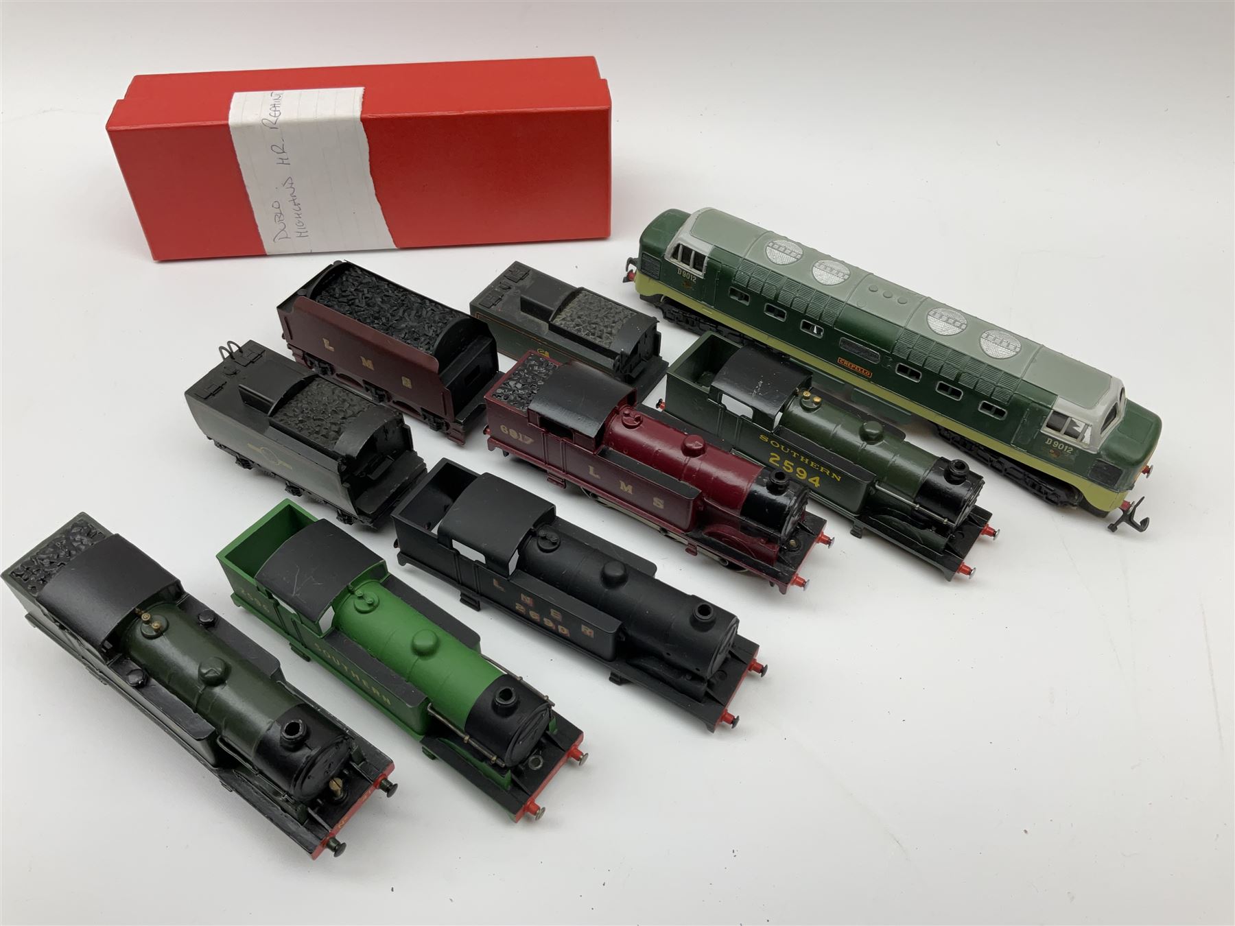 Hornby Dublo - re-painted Highland Railway Class N2 0-6-2 No.41 in modern box; two re-painted locomo - Image 2 of 2