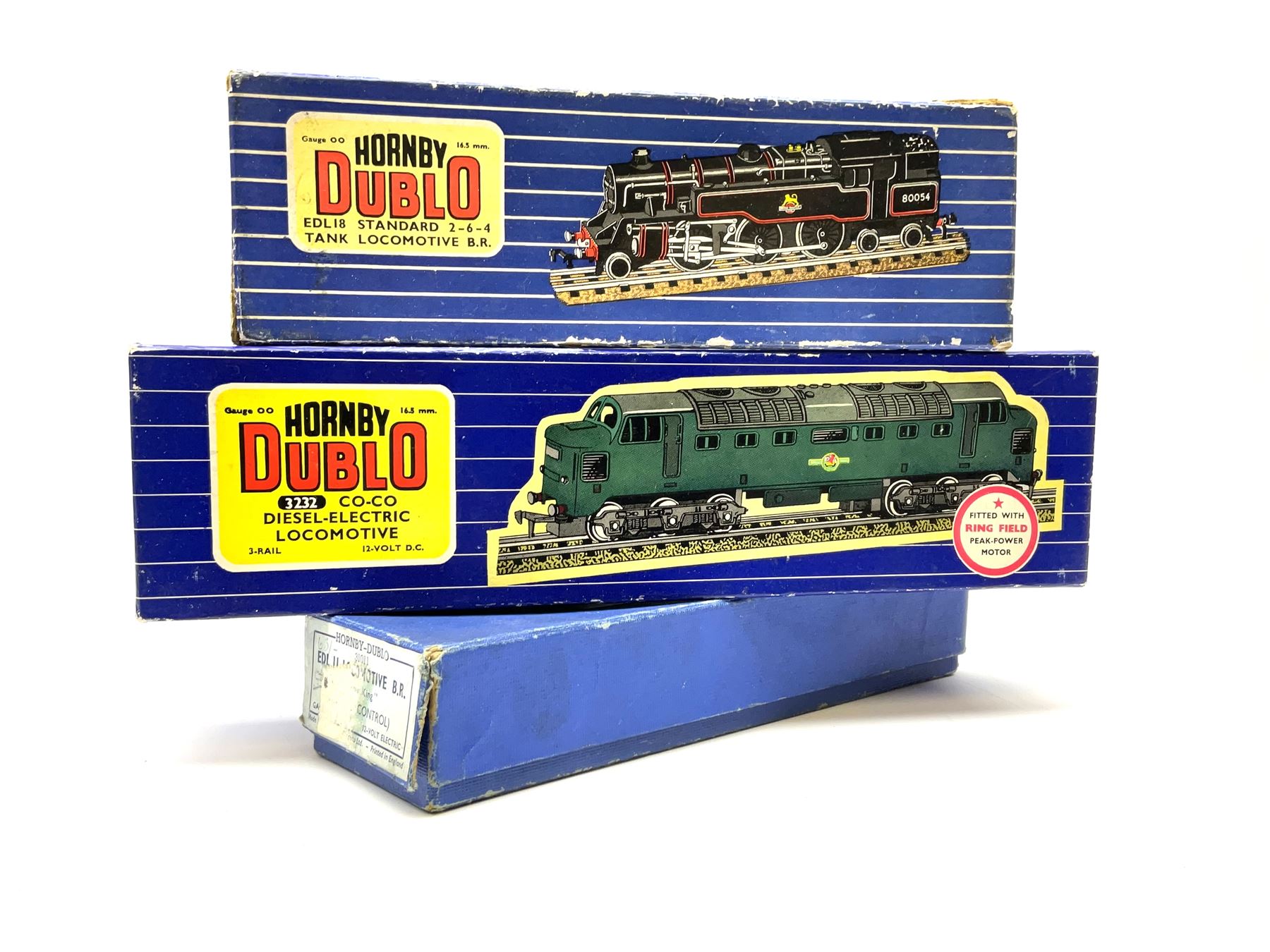 Hornby Dublo - three-rail Deltic Type Co-Co Diesel Electric locomotive with instructions and guarant