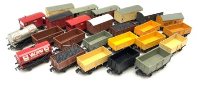 Hornby Dublo/Hornby - twenty-five unboxed predominantly plastic wagons including two tank wagons for