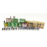 Hornby Dublo/Dinky - ten sets of railway station figures comprising three D1 Miniature Station Set/R