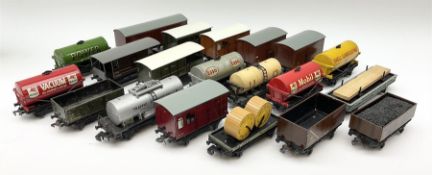 Hornby Dublo - twenty unboxed wagons including seven tank wagons for United Dairies