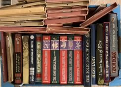 Folio Society - sixteen volumes including set of five volumes on The Middle Ages; Undertones of War;