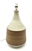 A large Studio Pottery lamp base