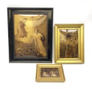 Three framed crystoleums