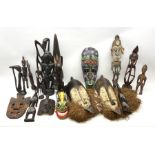African carved wood figures