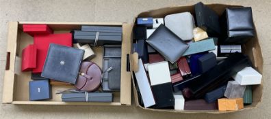 A collection of assorted jewellery boxes.