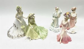 A limited edition Coalport figure group