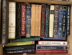 Folio Society - twenty-three volumes including The Arabian Nights; The Forsyte Saga